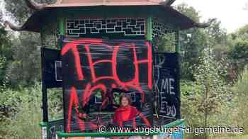 "Wertart"-Künstler sind wütend: Vandalen zerstören Kunstwerke an der Wertach
