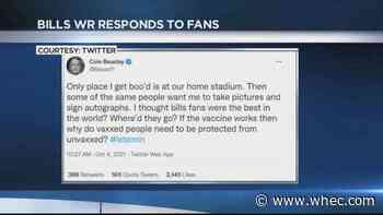 'I thought Bills fans were the best in the world?' Receiver Cole Beasley claims fans booed him over vax stance