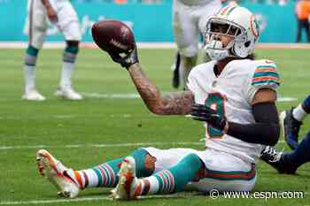 Fins' Fuller injures hand, out Sunday vs. Bucs