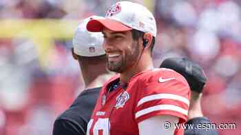 49ers say Garoppolo has chance to play Sunday