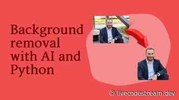 Remove the background from images using AI and Python