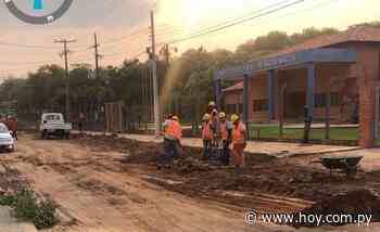 Continúan las obras de desagüe cloacal en Tobatí - Hoy