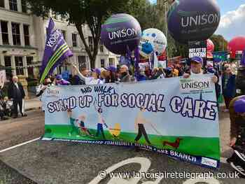Unison: carers' protest march passes through Bolton - Lancashire Telegraph