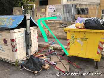 Bari, rifiuti davanti alla Mater Ecclesiae e un bidone divelto: la denuncia - Borderline24 - Il giornale di Bari