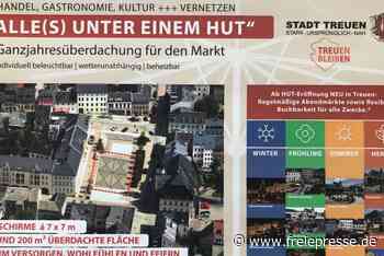 Idee für Treuens Stadtzentrum: Schirme überdachen Marktplatz - Freie Presse