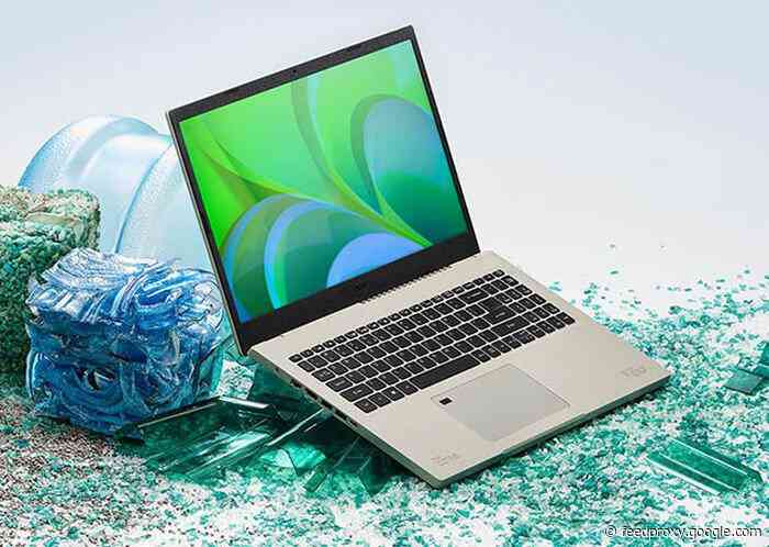Acer Aspire Vero laptop made from recyclable materials