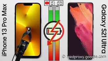 Battery Test: iPhone 13 Pro Max vs Samsung Galaxy S21 Ultra (Video)