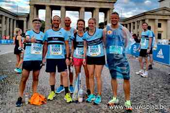 Zeven loopvrienden halen finish van marathon in Berlijn - Het Nieuwsblad