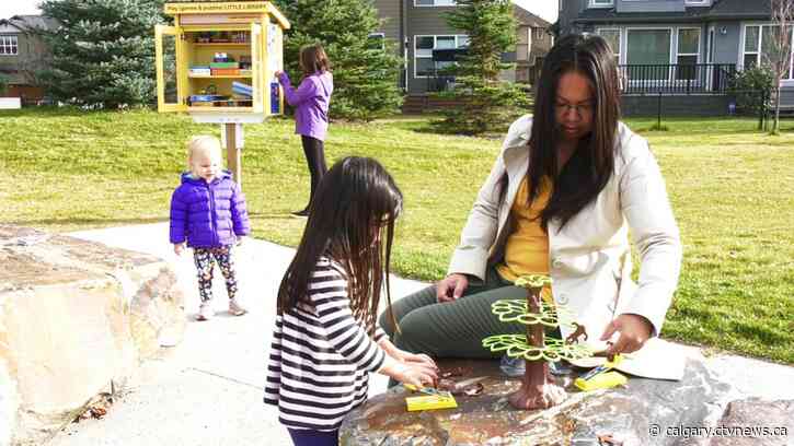 Little community library with a twist