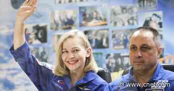 Russian director and movie star rocket to orbit to film a feature flick     - CNET
