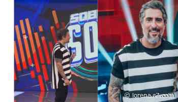 Longe das regras da Record, Marcos Mion comemora ao apresentar o 'Caldeirão' de camiseta - R7.COM