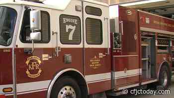 Driver trapped in semi rollover - CFJC Today Kamloops