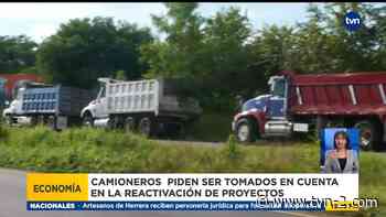 Camioneros en Herrera y Los Santos piden al Gobierno que los tome en cuenta - TVN Panamá