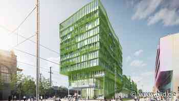 Dresden: Grüner Block wird Busbahnhof - BILD