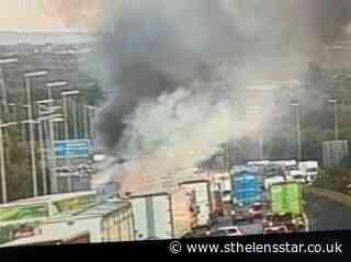 M6 traffic brought to a halt by lorry fire - St Helens Star
