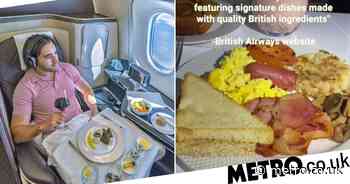 BA passenger reveals what the plane food is really like in First Class - Metro.co.uk