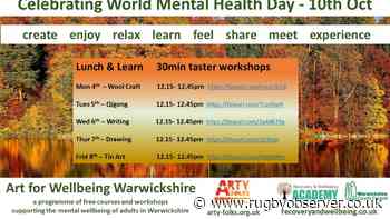 People across Coventry and Warwickshire urged to get creative and improve their mental health with Arty-Folks' FREE daily 'lunch and learn' workshops - Rugby Observer