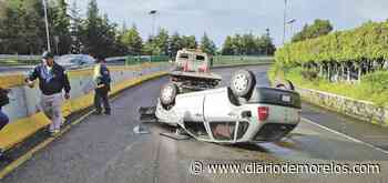 Sufren accidente en la México-Cuernavaca - Diario de Morelos