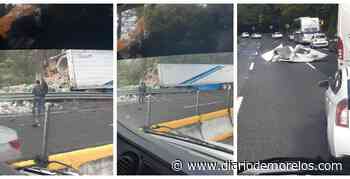 Fuerte accidente en la México-Cuernavaca; tráiler impacta contra unidades - Diario de Morelos