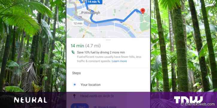 Google Maps can now suggest the most fuel-efficient route