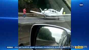 Avioneta aterriza de emergencia en la autopista Panamá-Colón - TVN Panamá
