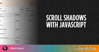 Scroll Shadows With JavaScript