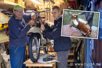 Chemnitz: Simson-Fan restauriert seine geklaute Schwalbe - Diebe haben sie im Steinbruch versenkt - TAG24