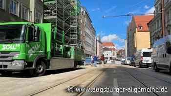 Nach Brand: Stadt Augsburg gibt Karolinenstraße wieder für Autos frei