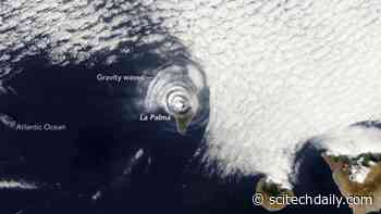 Satellite Captures Stunning Gravity Waves Over La Palma From Cumbre Vieja Eruption