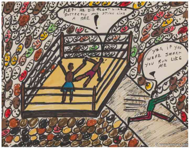 Muhammad Ali’s Little-Known Art Becomes a Hit on the Auction Block