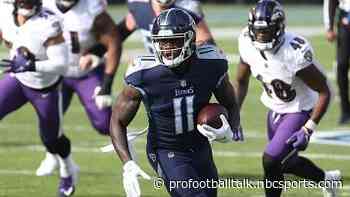 A.J. Brown practices for Titans, Julio Jones doesn’t