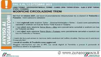 Bus al posto dei treni per lavori tra Torino e Fossano da sabato 9 a martedì 12 - Cuneocronaca.it - Cuneocronaca.it