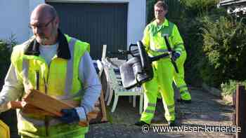 Tangermann packt bei der Sperrmüllabfuhr mit an - WESER-KURIER