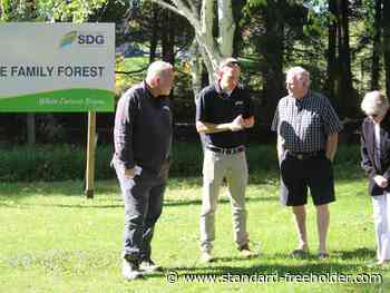 Alexandria-area family makes generous forest donation to SDG - Standard Freeholder