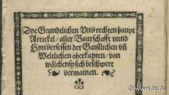 500 Jahre Bauernartikel: Memmingen plant großes Jubiläum - BR24