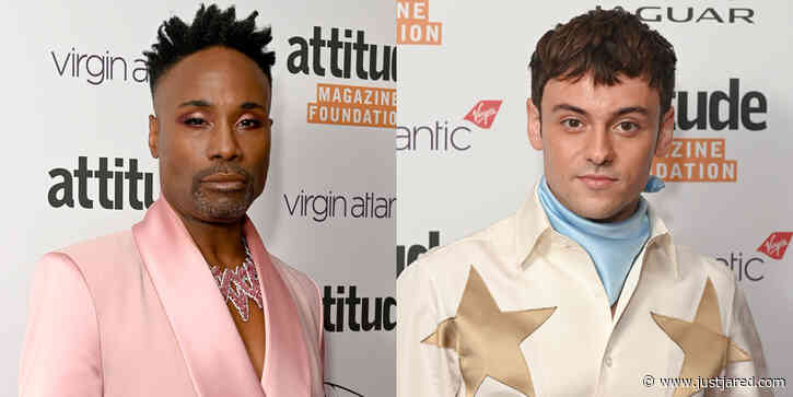 Billy Porter & Tom Daley Hit The Red Carpet For Attitude Awards 2021