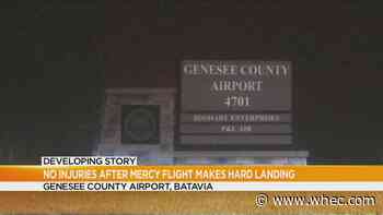 Deputies: Nobody hurt after Mercy Flight helicopter forced to make hard landing at Genesee County Airport