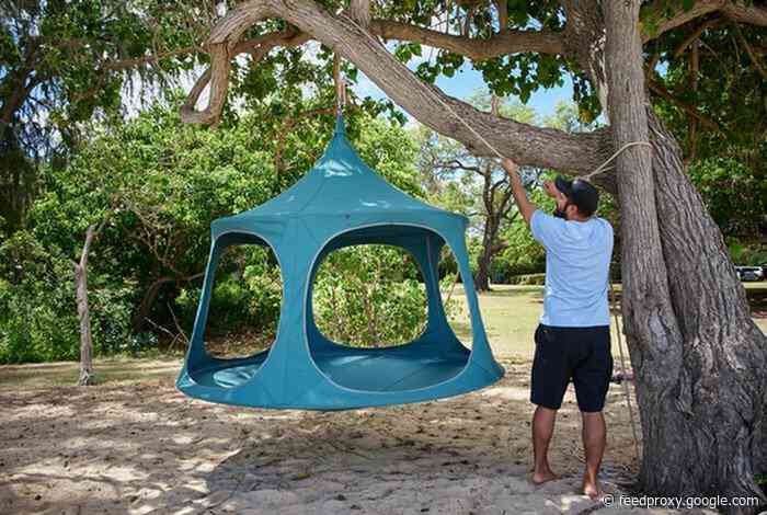 TreePod Canopy luxury hammock and cabana in one