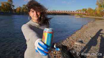 'Keep the Earth fresh': Young eco-warriors clean up litter on Calgary's Bow River - CBC.ca