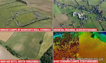 Stunning aerial archaeology mapping tool lets you 'fly' across England and explore its rich history