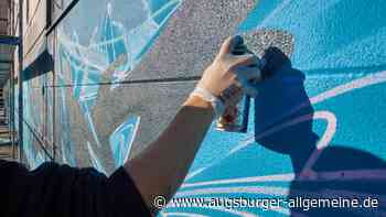 Graffitisprayer wird auf frischer Tat in Augsburg erwischt