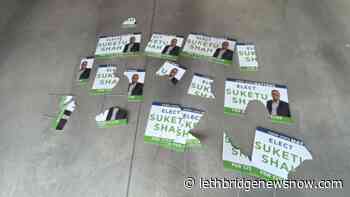 Over 200 election signs for Lethbridge City Council candidate destroyed or missing - Lethbridge News Now