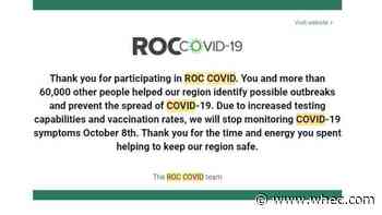 ROC COVID daily health screenings come to an end