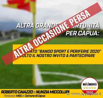 CAPUA, L’AMMINISTRAZIONE PER I FONDI PERIFERIE. L’IRA DEL M5S “NON HANNO PARTECIPATO AL B... - Appia Polis