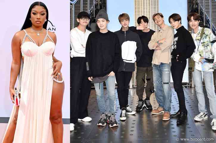Watch BTS & Megan Thee Stallion Meet Each Other for the First Time