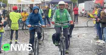 Klimaatfietstocht van 325 kilometer van start gegaan in Poperinge - VRT NWS