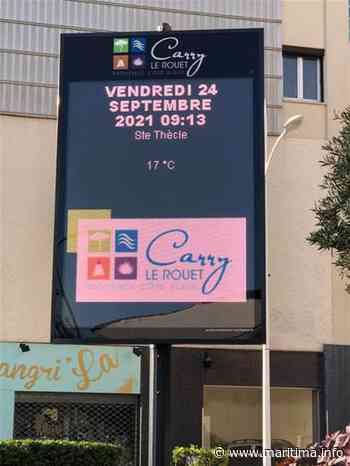 Carry-le-Rouet s'équipe de 4 panneaux d'informations lumineux - Côte bleue - Vie des communes - Maritima.info
