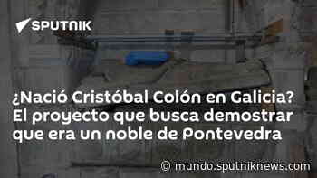 ¿Nació Cristóbal Colón en Galicia? El proyecto que busca demostrar que era un noble de Pontevedra - Sputnik Mundo