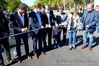 Colón: Se inauguró la primera etapa del asfaltado de Boulevard Ferrari - apfdigital.com.ar - APF Digital