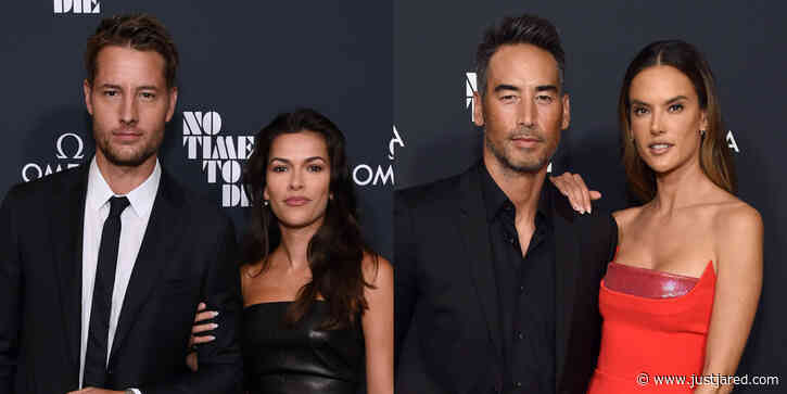Justin Hartley & Alessandra Ambrosio Bring Their Significant Others to 'No Time to Die' Screening with Daniel Craig
